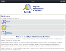 Tablet Screenshot of apexrehab.com